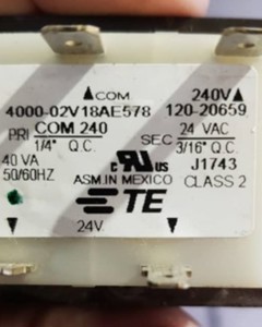 LBW Transformer, 240/24V40VA (571900)